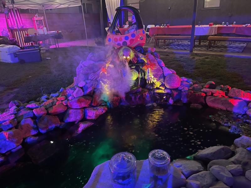 Night time with lights