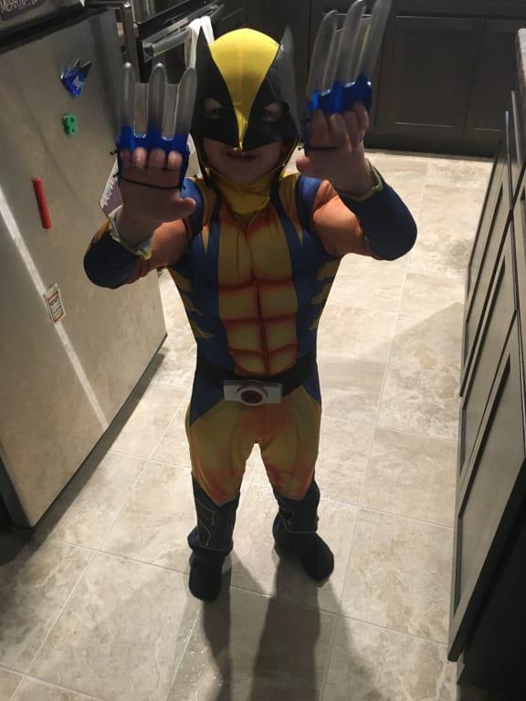 He LOVES this costume!