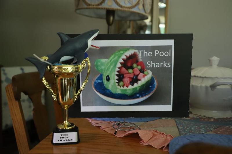 We all have swam in the pool at our reunions. This year was our 50th and we played a fun game about our relatives.