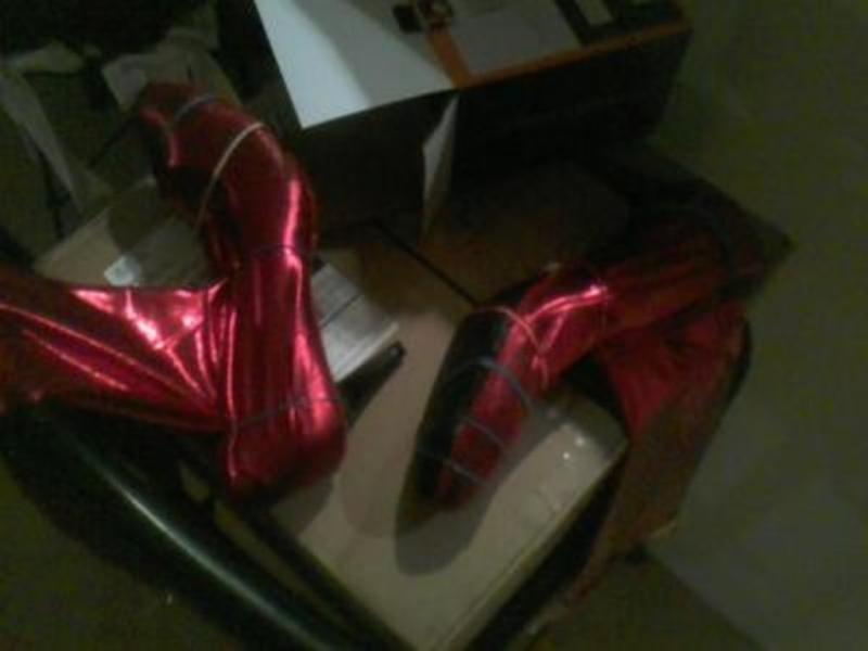 Converting the boot toppers.