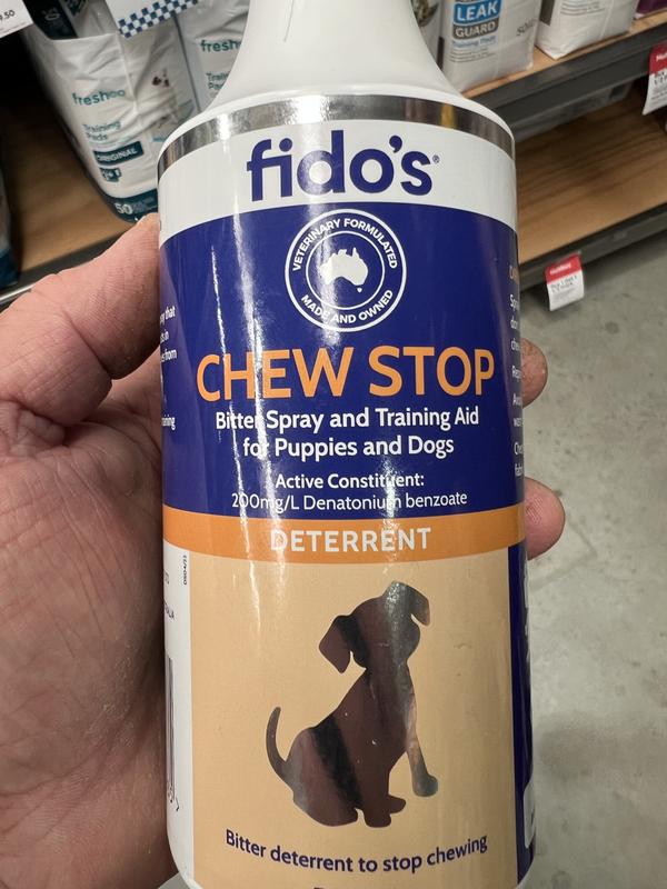 Fido s Chew Stop Bitter Spray And Training Aid For Puppies And Dogs 500mL Petbarn