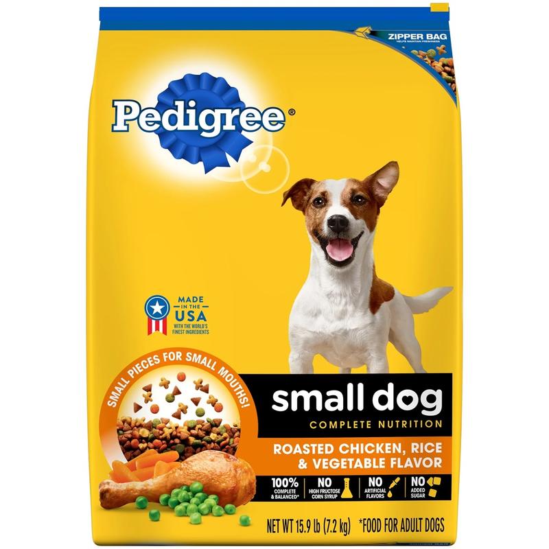 PEDIGREE® Dry Dog Food Small Dog Roasted Chicken, Rice Vegetable