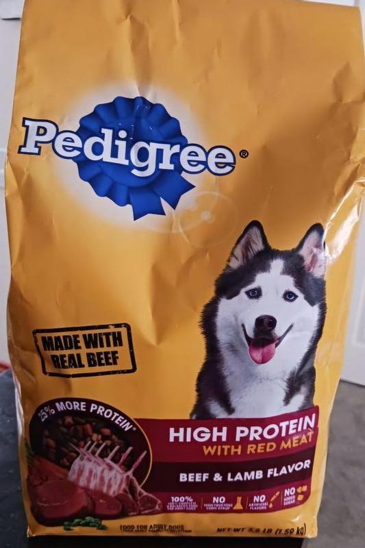 Pedigree high protein fashion beef and lamb