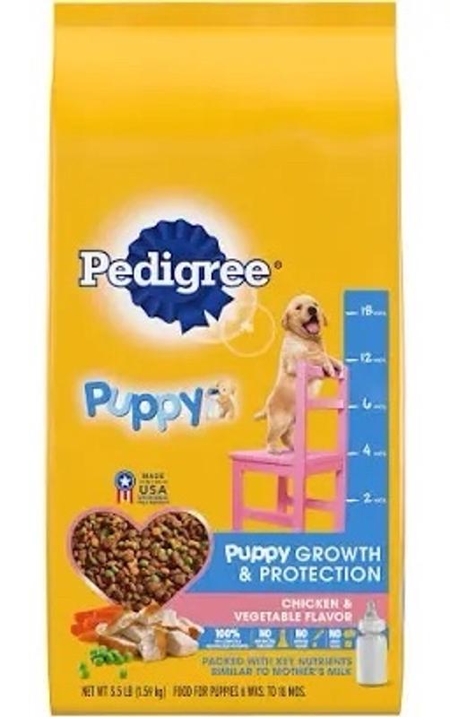 PEDIGREE PUPPY Growth Protection Dry Dog Food Chicken Vegetable Flavor