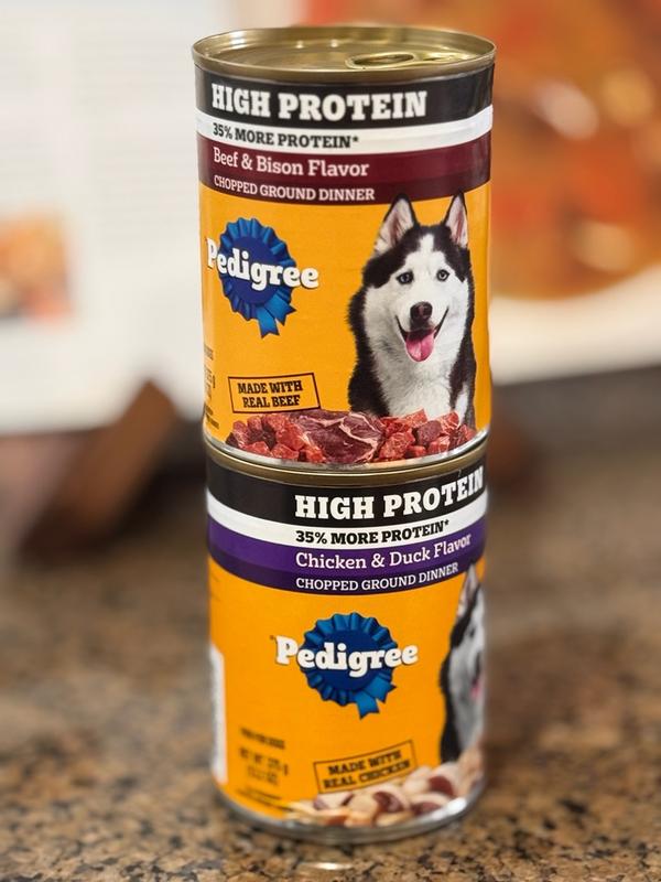 PEDIGREE® HIGH PROTEIN Chicken Turkey, Beef Lamb 12ct Wet Dog Food - Main Image