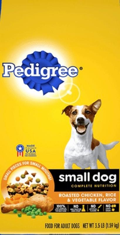 Pedigree small dog food discount