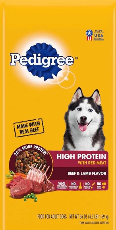 PEDIGREE Dry Dog Food High Protein Beef and Lamb Flavor