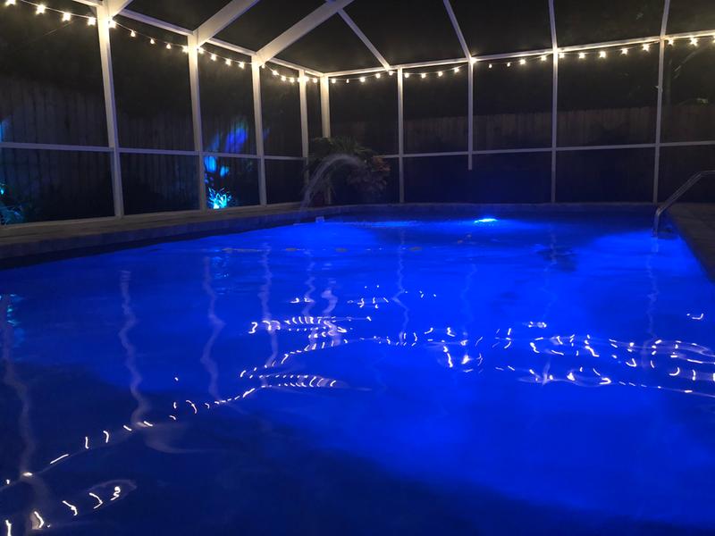 5g Led Color Changing Pool Lights, Pool Light Fixture Has Water Inside