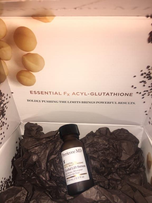 perricone md essential fx acyl-glutathione eyelid lift serum ingredients Neuropeptide chain amino acids has a lifting effect and visibly improves skin elasticity  for more bounce and cushion Perricone MD Essential FX Acyl-Glutathione