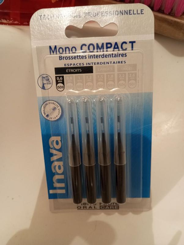 Brossettes Interdentaires INOVA Mono Compact étroits 0,6 Mm (PIERRE FABRE) - Neuf