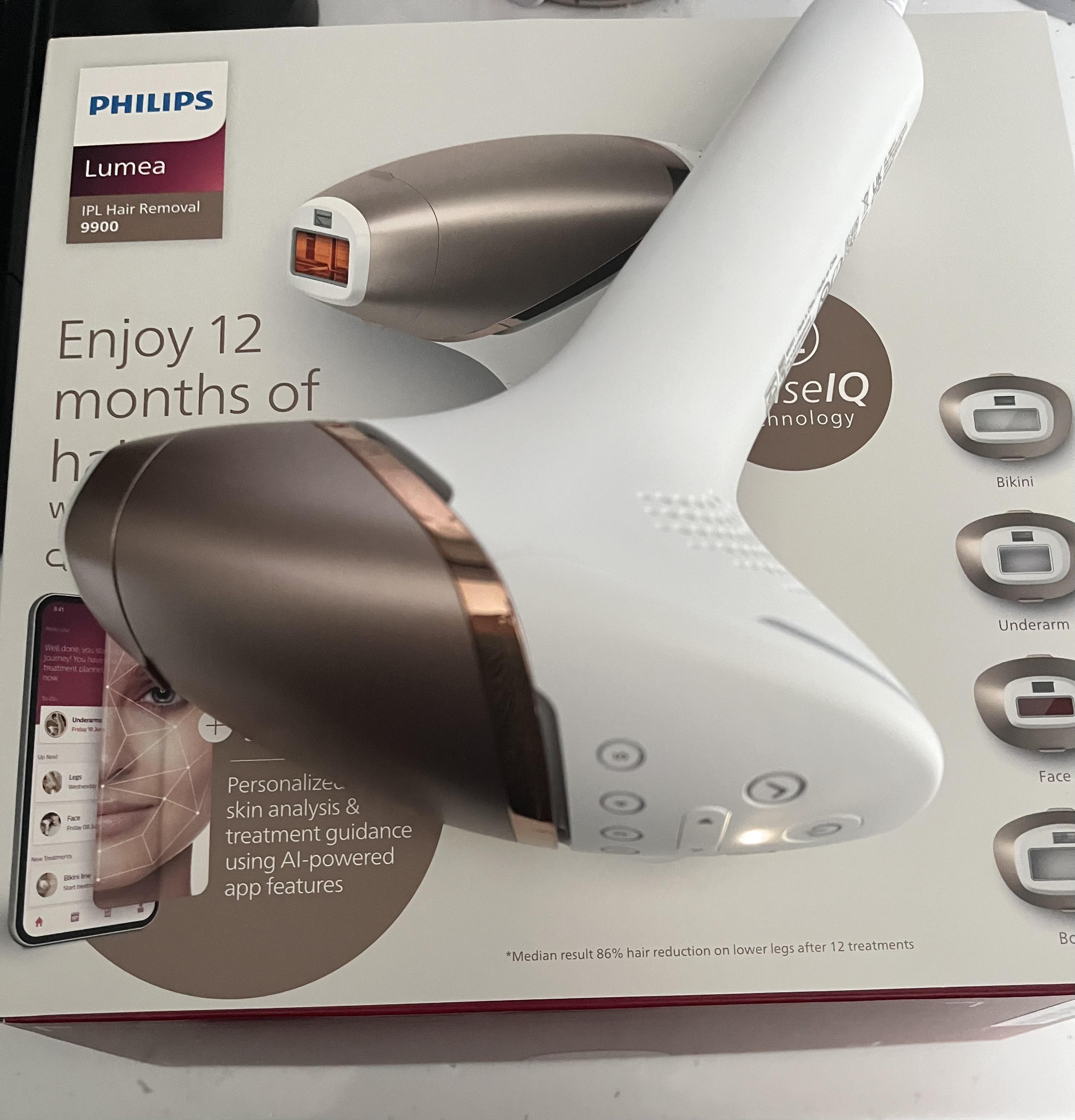 Lumea IPL 8000 Series IPL Hair removal device with SenseIQ BRI946