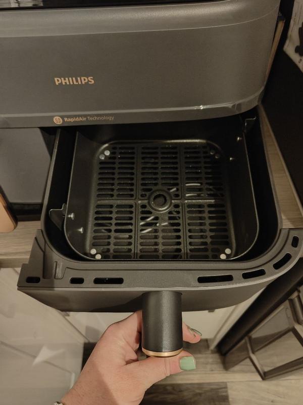 Philips 3000 Series Dual Basket Airfryer Black Copper NA35200 NA352 00 Retravision
