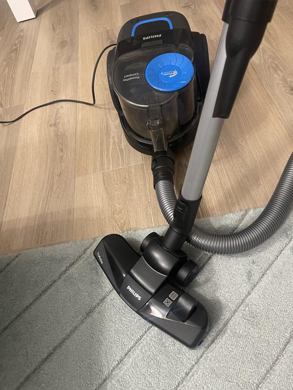 Philips Aspirapolvere senza Sacco a Traino Ciclonico Filtro antiallergenico  Potenza 650 Watt Spazzola Pavimenti / Tappeti - FC9331/09 PowerPro Compact