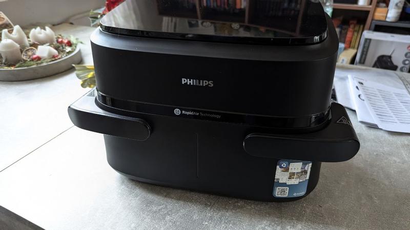 Philips Airfryer 3000 Serie - Premium 6,2L Airfryer met Venster, RapidAir Plus Technologie, 16 Manieren om te Koken, 90% Minder Vet, Gemakkelijk te Reinigen, Touchscreen, Energiebesparend (NA330/00