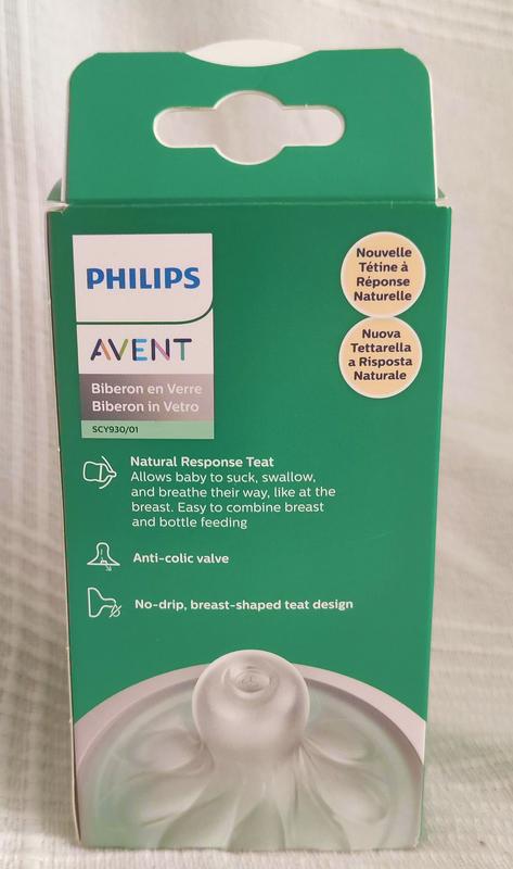 Philips Avent Natural Response Tetina Natural Flujo Recién Nacido 2 Ud