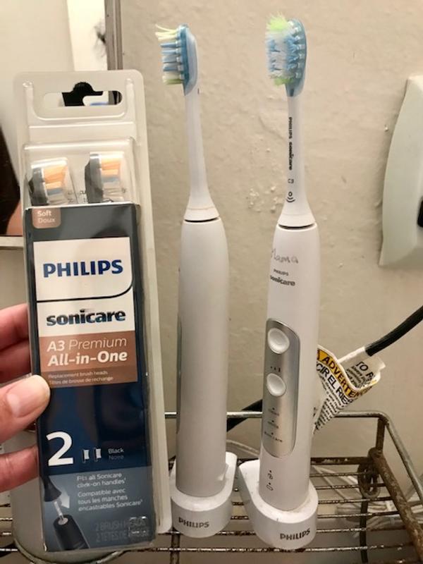 Philips Sonicare Premium All-in-One White Replacement Brush Heads 2 Pack  HX9092/10 - Boots