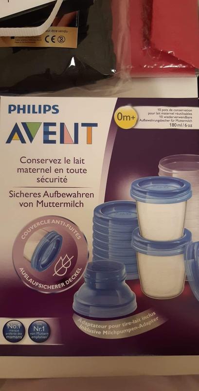 Pot de conservation 180 ml pour lait maternel - AVENT PHILIPS