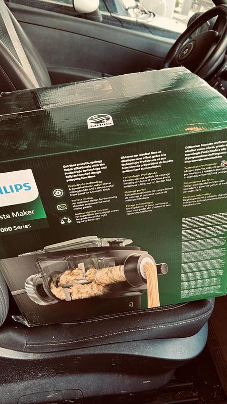 Philips Macchina Per Pasta Automatica - 4 Trafile, Argentata, Per Pasta Fresca In 10 Min - Foto 8