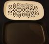 2 trays , black at bottom for collecting excess water and white on top with adjustable stands