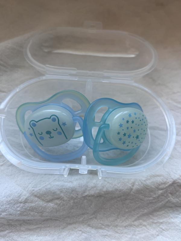 Chupete de mamila simétrica Philips Avent Chupeta Avent Ultra Soft Dupla 0-6  Meses Azul e Verde Personalizada Com Nome con diseño personalizado con  nombre para bebés de 0-6 meses azul