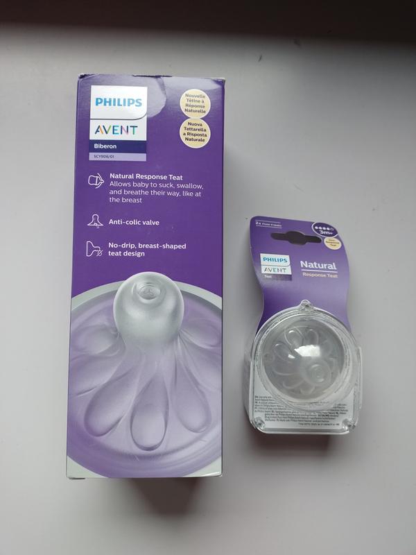 Natural Response Baby bottle flow teats SCY964/02 Avent