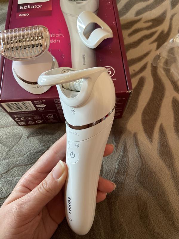  PHILIPS Depiladora Serie 8000 para Mujer, con 3 Accesorios,  BRE700/04 : Belleza y Cuidado Personal