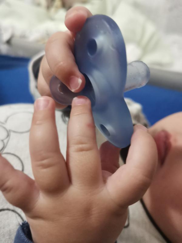 Philips AVENT SCF099/11 Ciuccio A Cuore 3-18 Mesi - Confezione Da 2, Blu/Azzurro, Silicone Medicale, Senza BPA