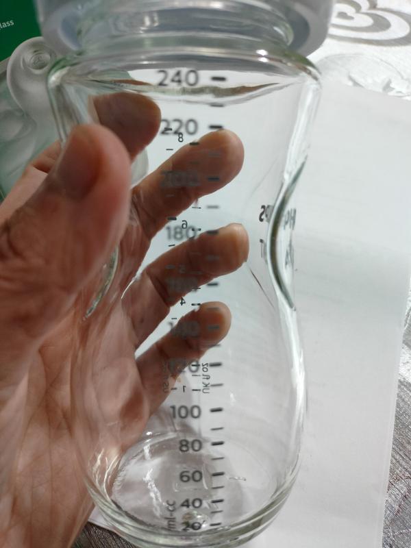 Natural Response 2 Biberones cristal 240ml, tetina T3, 1m+ SCY933/02