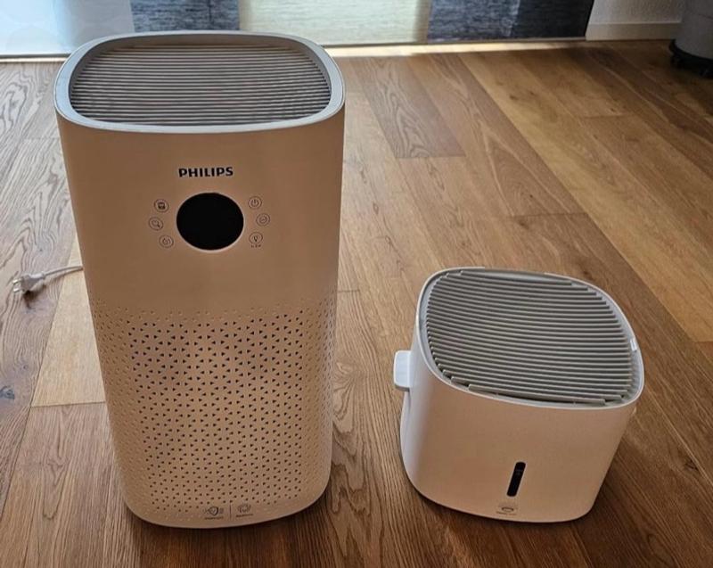 Purificateur & Humidificateur 2en1 Philips Series 3000 - 131 M² - Filtre HEPA - Contrôle Via App - Blanc