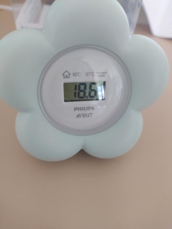 Philips Avent Thermomètre numérique de bain pour bébé, étanche et