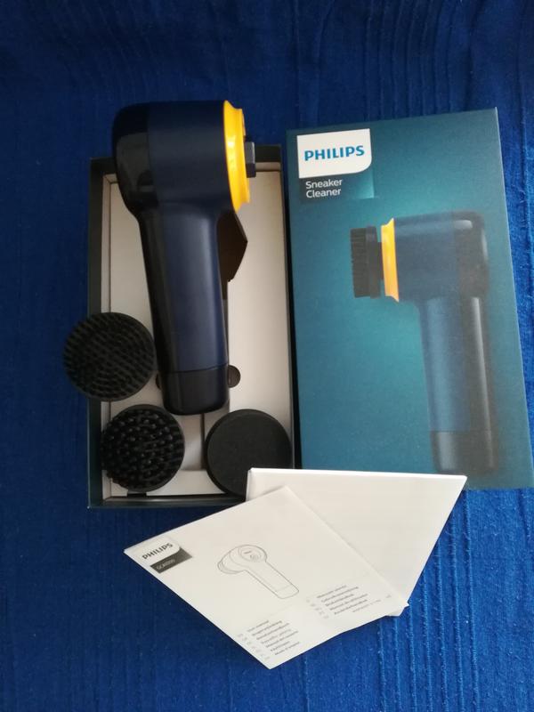 Philips Pulisci Scarpe - Kit Pulizia Scarpe con 3 Spazzole Intercambiabili,  Blu (GCA1000/60) : : Moda
