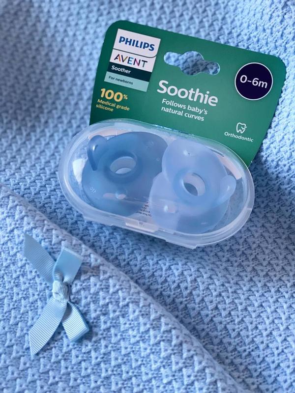 Chupete silicona philips avent soothies 0-6 meses 2 unidades ni?a scf099/22