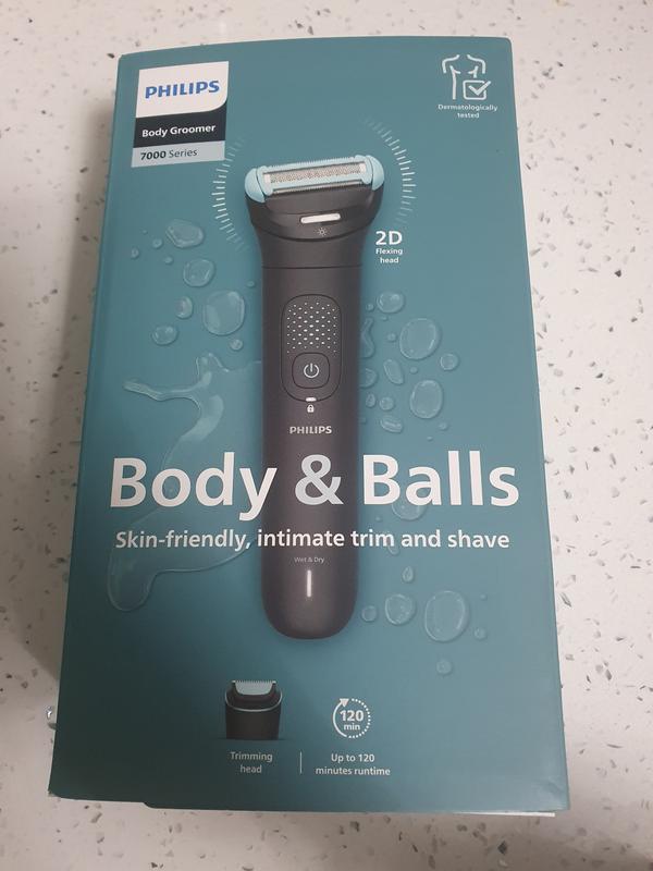 Body Groomer 7000 Series 2D flex head & dual trim-shave system