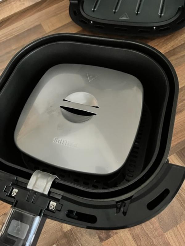 Spritzschutz Für Heißluftfritteuse – Edelstahl, 21,5x22,5 Cm – Für Philips & COSORI Modelle