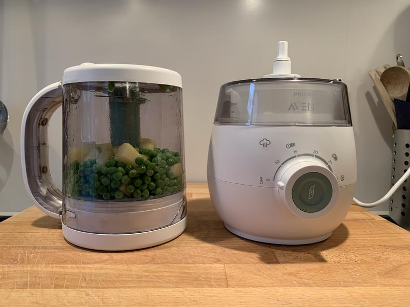 Avec Maman Baby Cuisine 4-in-1 - Frullatore, Cottura Vapore, Scalda Biberon E Sterilizzatore