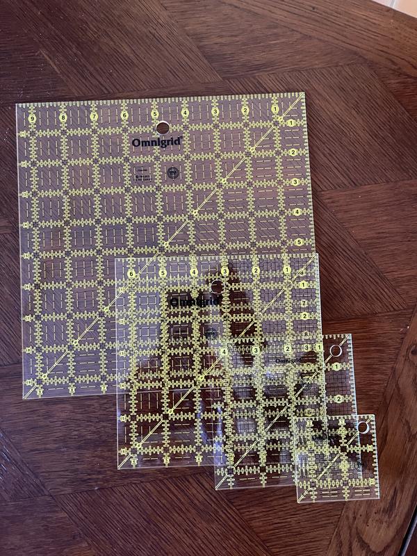 Omnigrid 2.5x2.5 Inch Quilter's Square Ruler - Precision Cutting For Quilting & Crafts