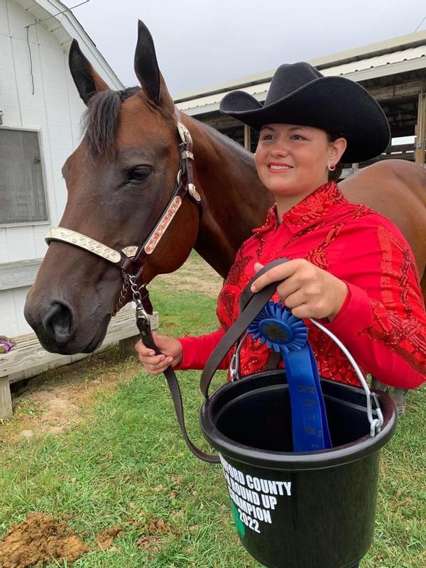 One that I raised and did good for her 4H kid, Lilly