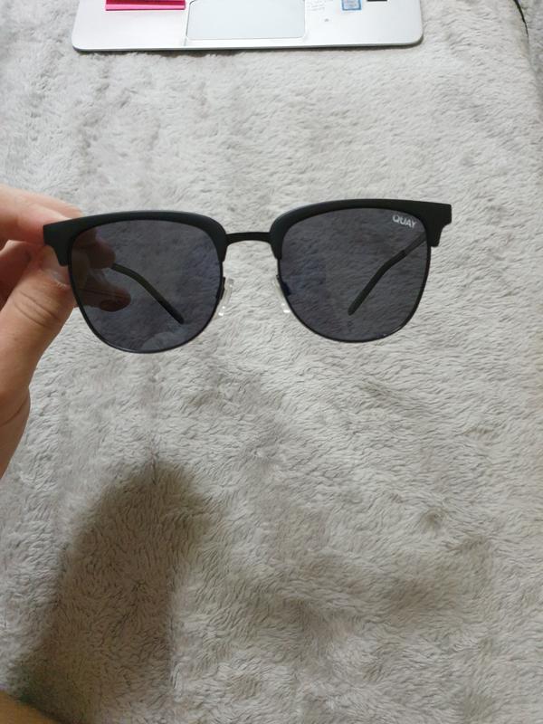 Quay Evasive Retro Sunglasses With Polarized Lens In Matte, 59% OFF