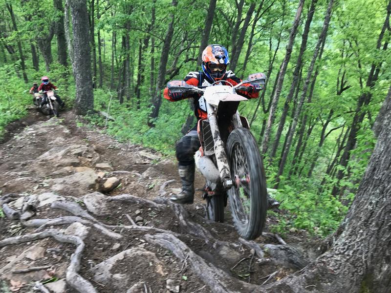 Hatfield–McCoy Trails on KTM 300 XC-W.