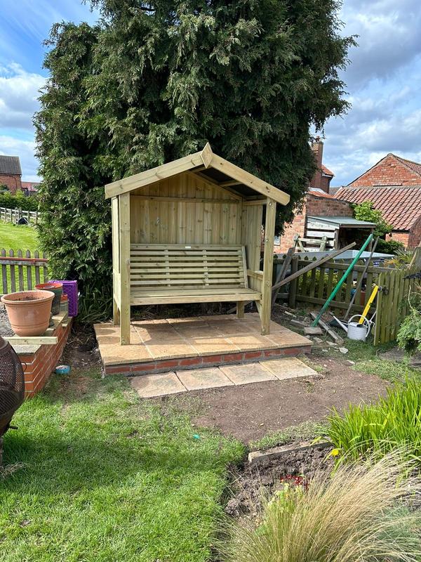 Churnet Valley Cottage Arbour 3 Seat Robert Dyas