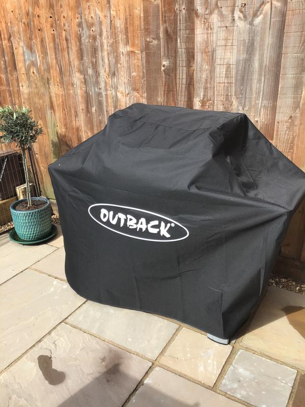 Outback Hunter Spectrum 3 Burner Hooded BBQ Cover Robert Dyas