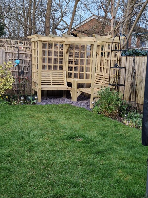 Churnet Valley Clementine Corner Arbour Robert Dyas