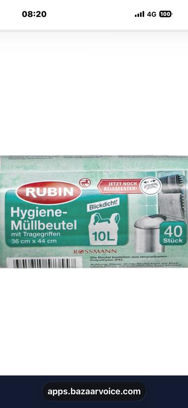 RUBIN Hygiene-Müllbeutel mit Tragegriffen 5 l online kaufen