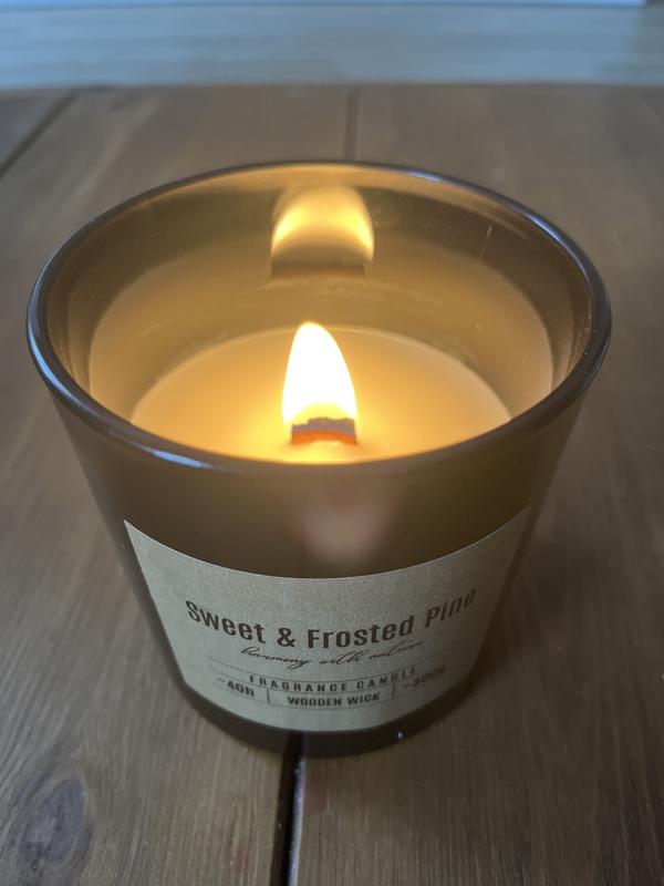 RUBIN LICHT Duftglas mit Holzdocht Sweet & Frosted Pine online kaufen
