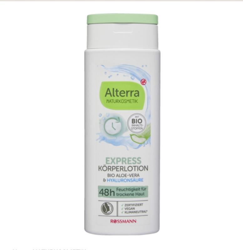Alterra Krperlotion Express Bio-Aloe-Vera & Hyaluronsure online kaufen |  rossmann.de