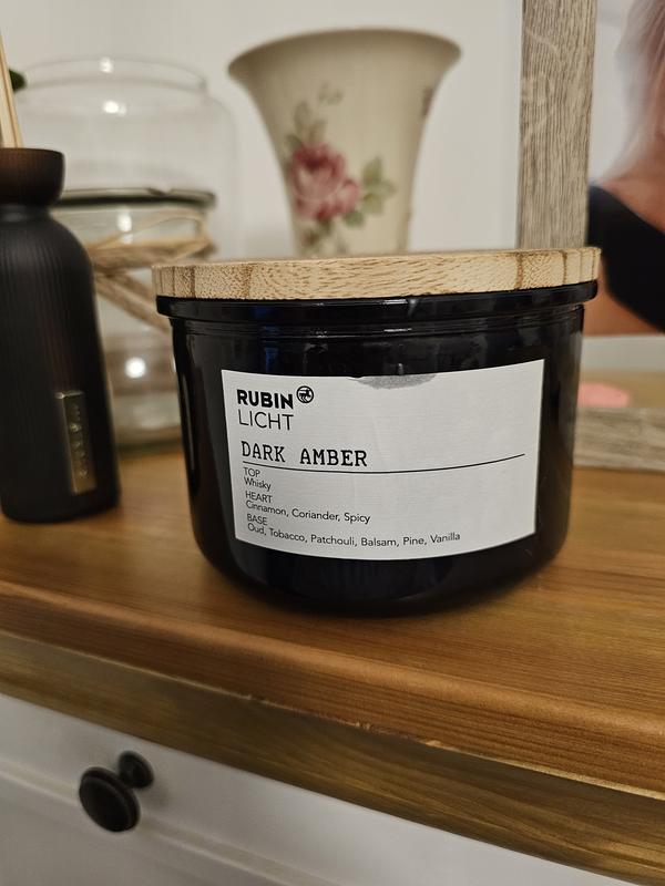 RUBIN LICHT 3-Docht Duftglas Dark Amber online kaufen
