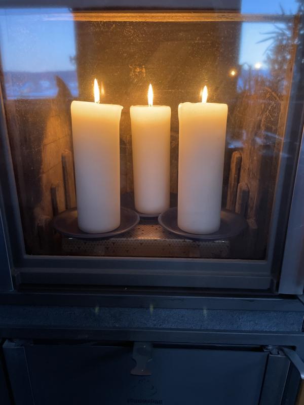 RUBIN LICHT Stumpenkerze weiss 250/80 online kaufen
