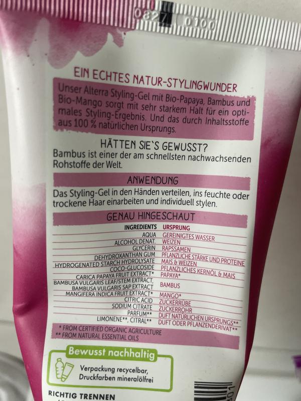 Alterra Styling-Gel Bio-Papaya & Bambus online kaufen | rossmann.de