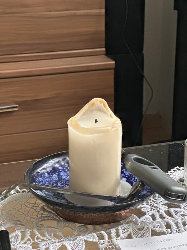 RUBIN LICHT Stumpenkerze weiss 250/80 online kaufen