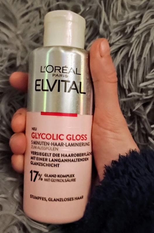 L’Oréal Elvital Glycolic Gloss Bundle – 3-teiliges Set Mit Shampoo, Spülung & 5-Minuten-Laminierung Für Glanz